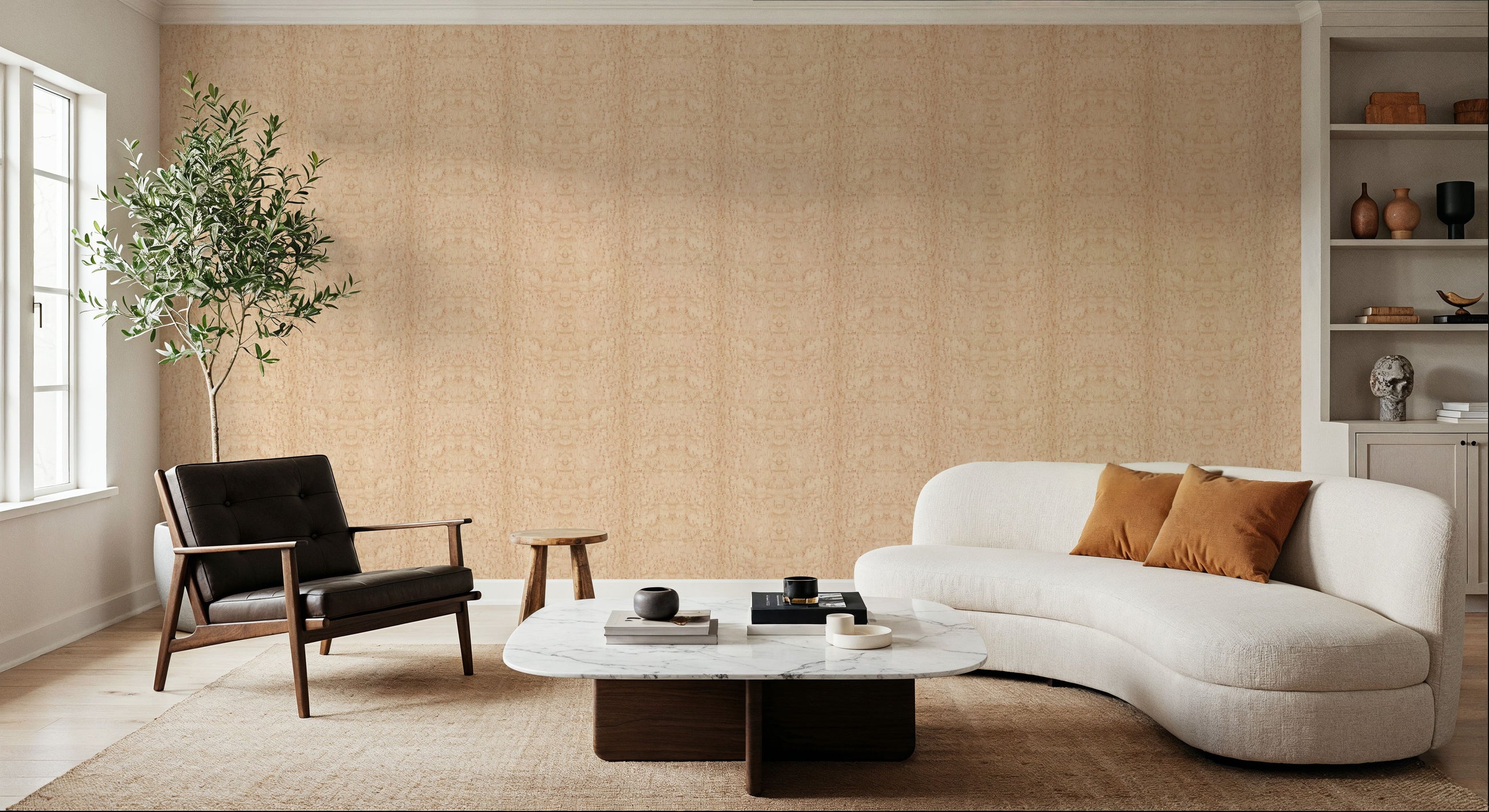 Burl Wood, Blonde Mural Wallpaper