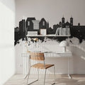 St John's Canada Skyline Black & White Mural Wallpaper - room preview 06