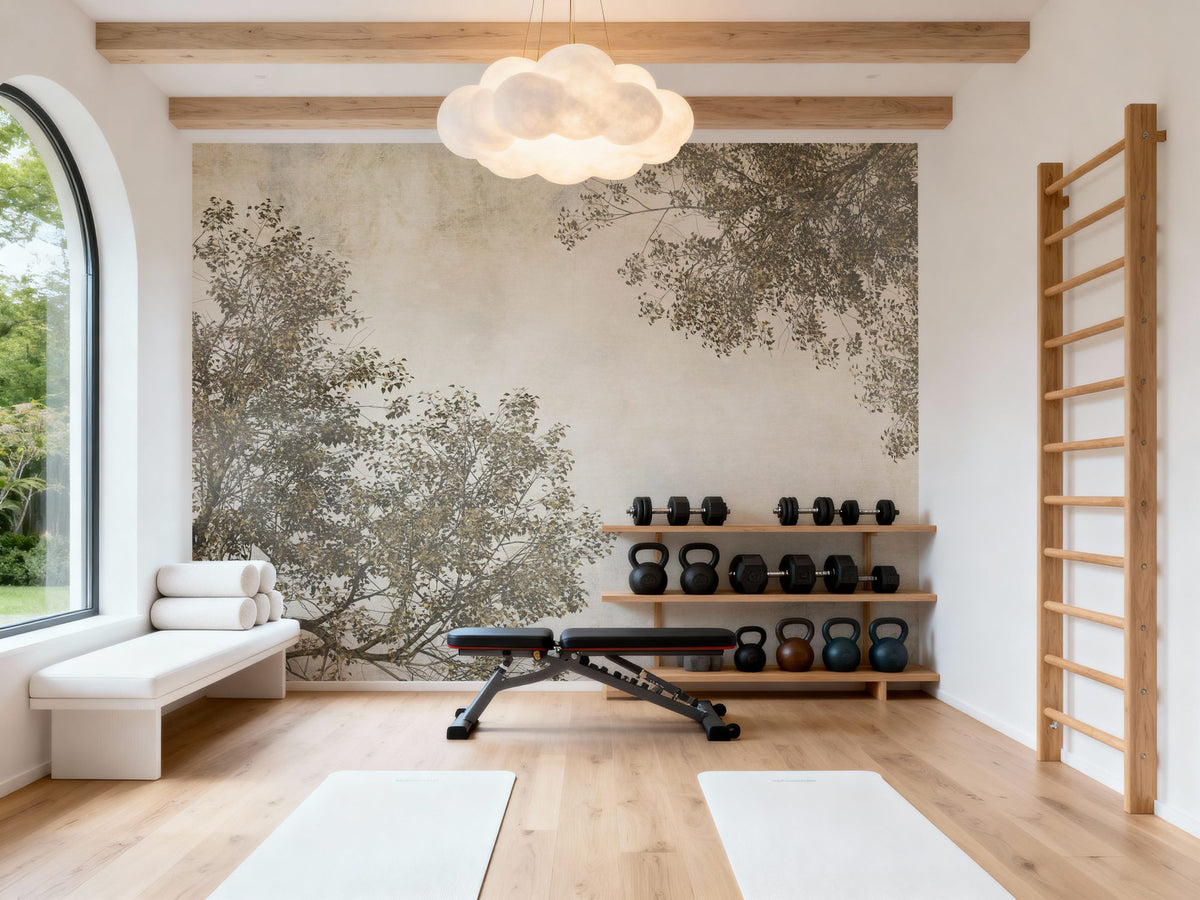 Tree Crowns Mural Wallpaper - room preview 06