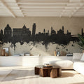 Pisa Italy Skyline Concrete Mural Wallpaper - room preview 06