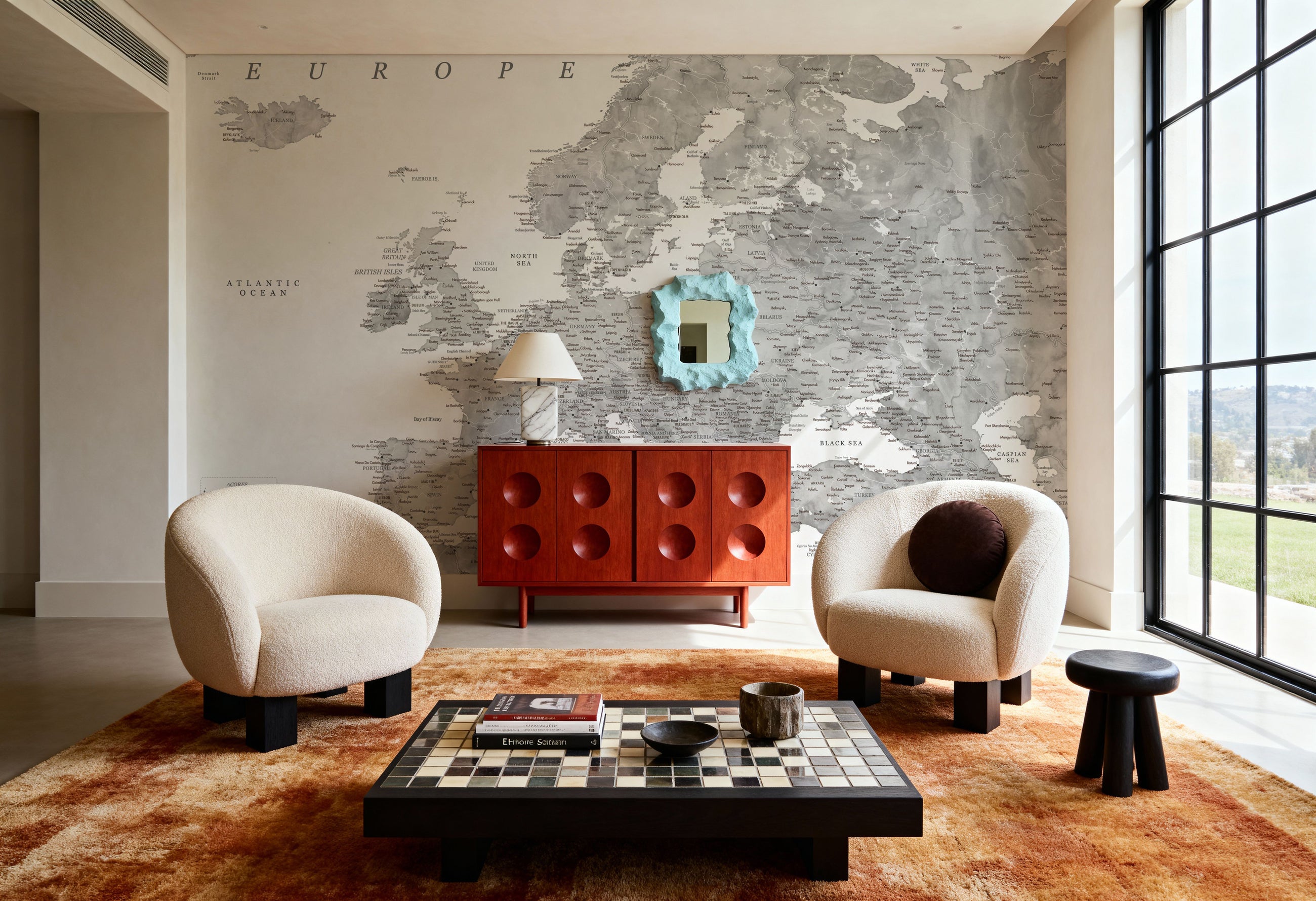 Europe Map Detailed - Jimmy Mural Wallpaper
