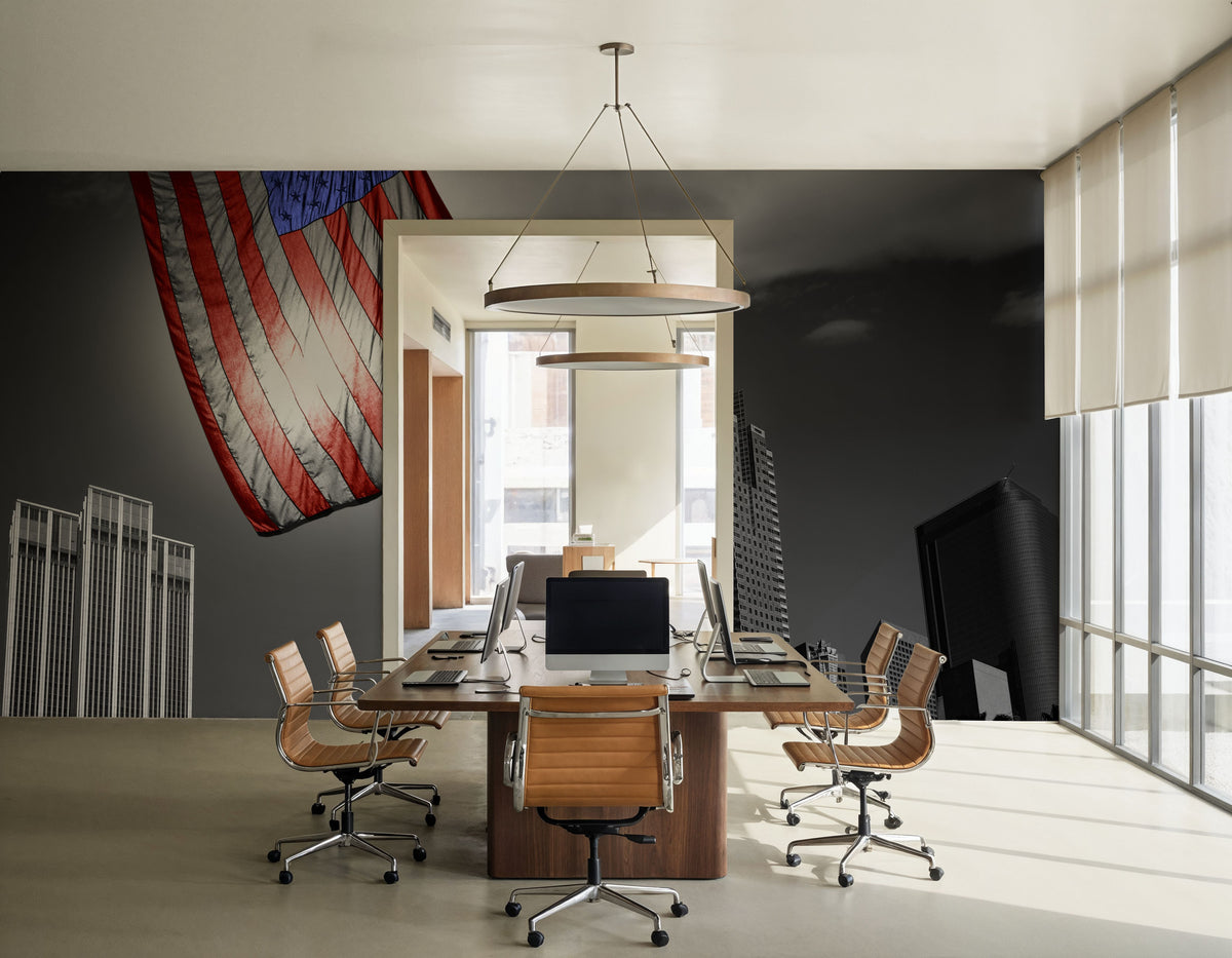 Downtown Mural Wallpaper - room preview 06