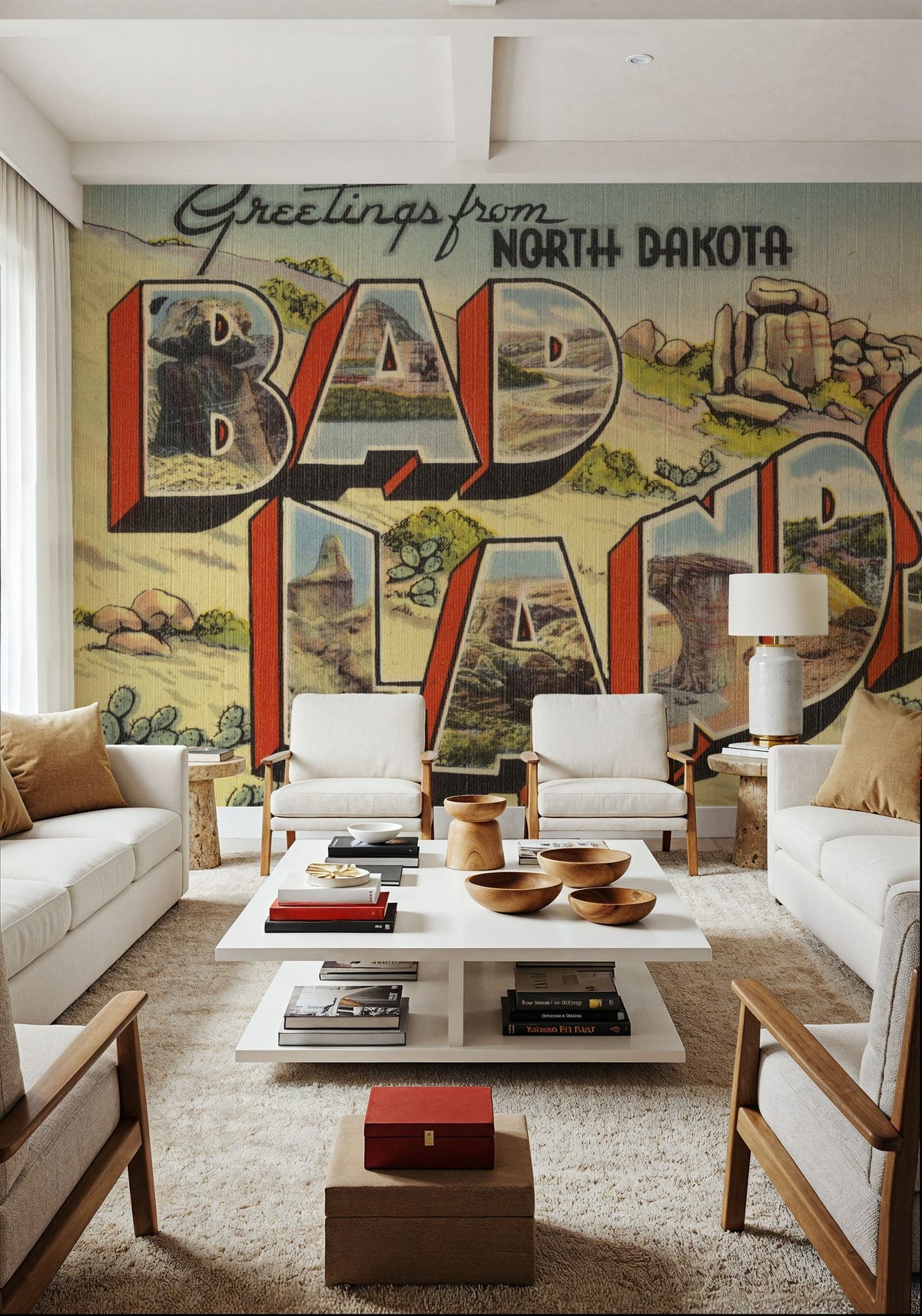 Greetings From Badlands Mural Wallpaper - room preview 06