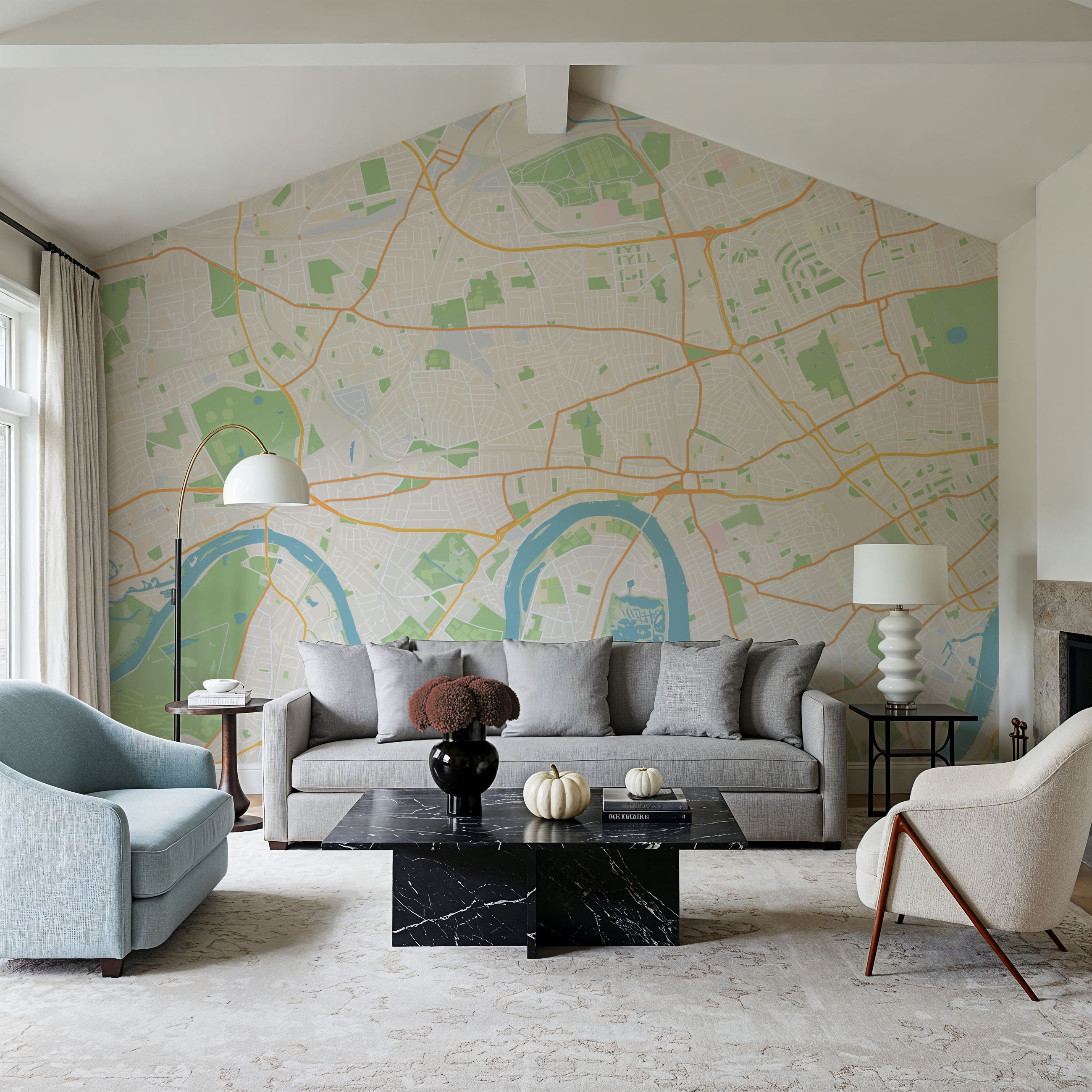 West London Color Mural Wallpaper