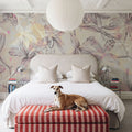 Orchids on Water Mural Wallpaper - Neutral Tone - room preview 06