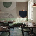 Fields & Traces Mural Wallpaper - room preview 06