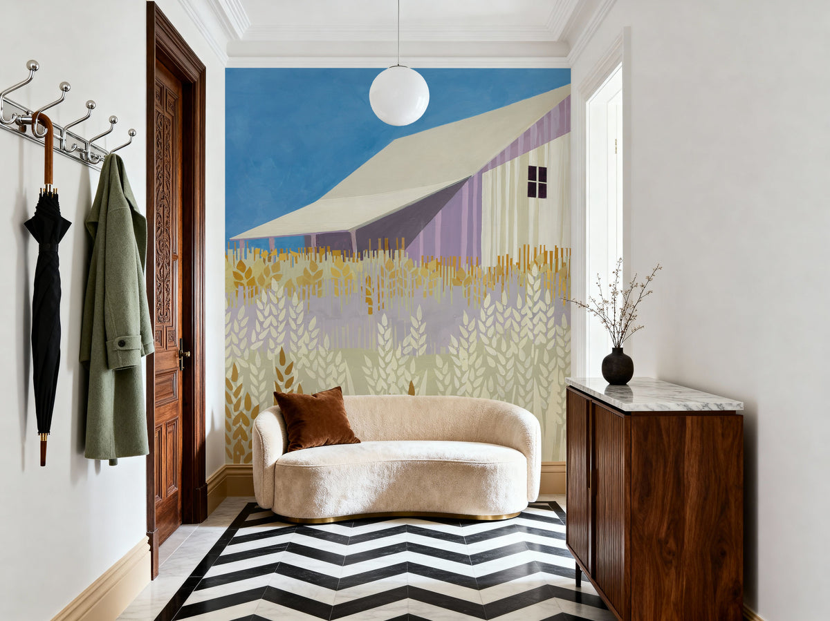 Wheat Fields Mural Wallpaper - room preview 06