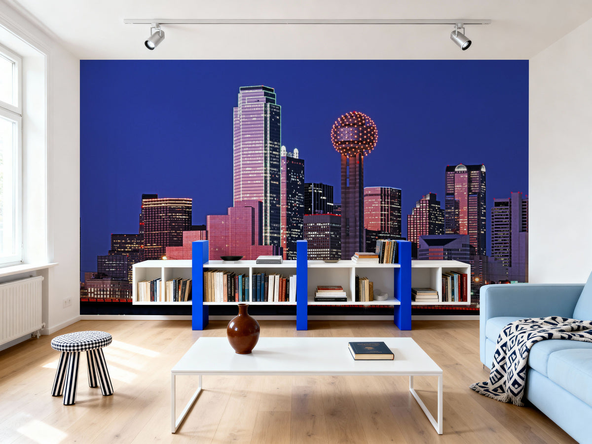 Radiant Skyline Gleam Mural Wallpaper - room preview 06