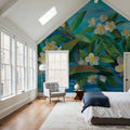 Oceanside Plumeria Mural Wallpaper - room preview 06