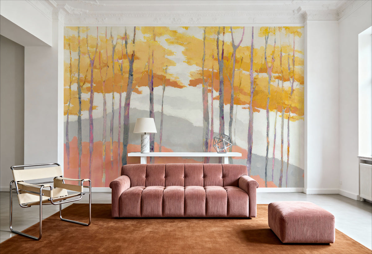 Late Wood Mural Wallpaper - room preview 06