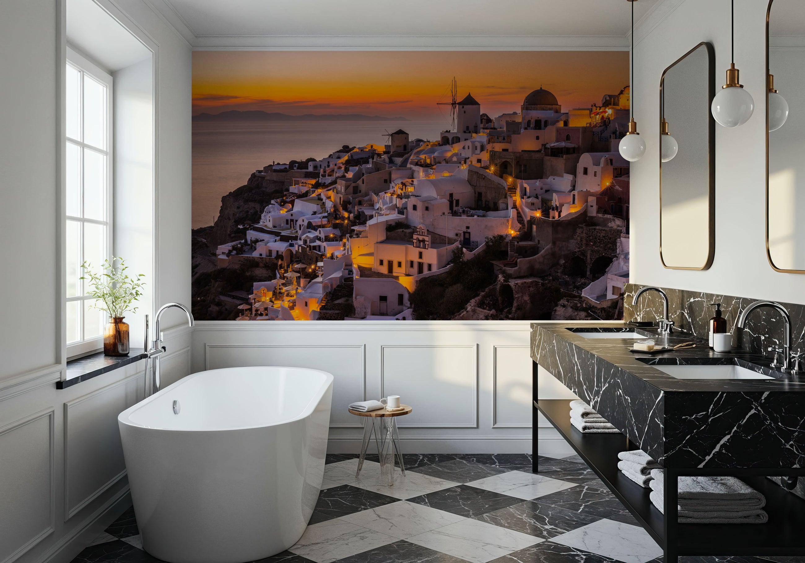 Calispera Santorini Mural Wallpaper