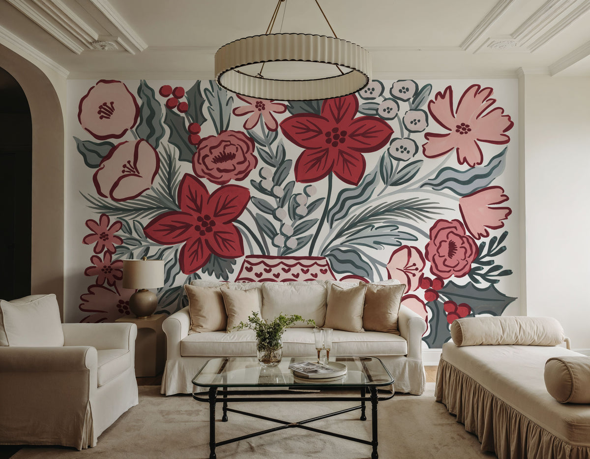 Christmas Reverie VI Mural Wallpaper - room preview 06