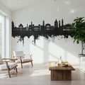 Nice France Skyline Black & White Mural Wallpaper - room preview 06