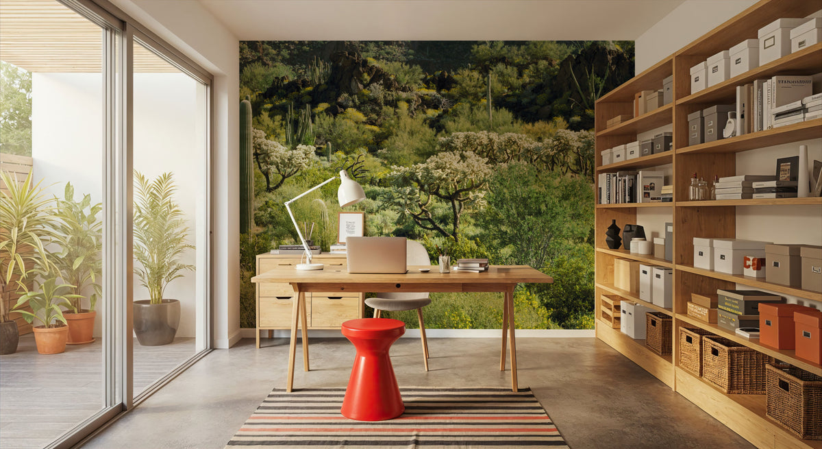 Desert Bloom Sanctuary Mural Wallpaper - room preview 06