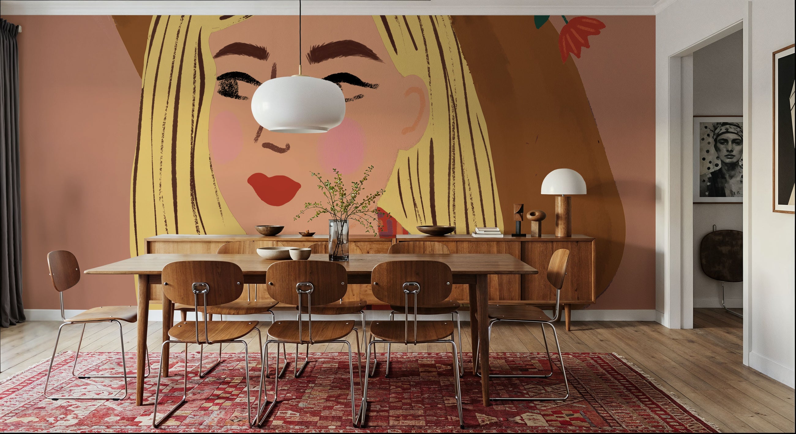 Cowgirl II Mural Wallpaper