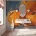 Orange Stack Mural Wallpaper - room preview 06