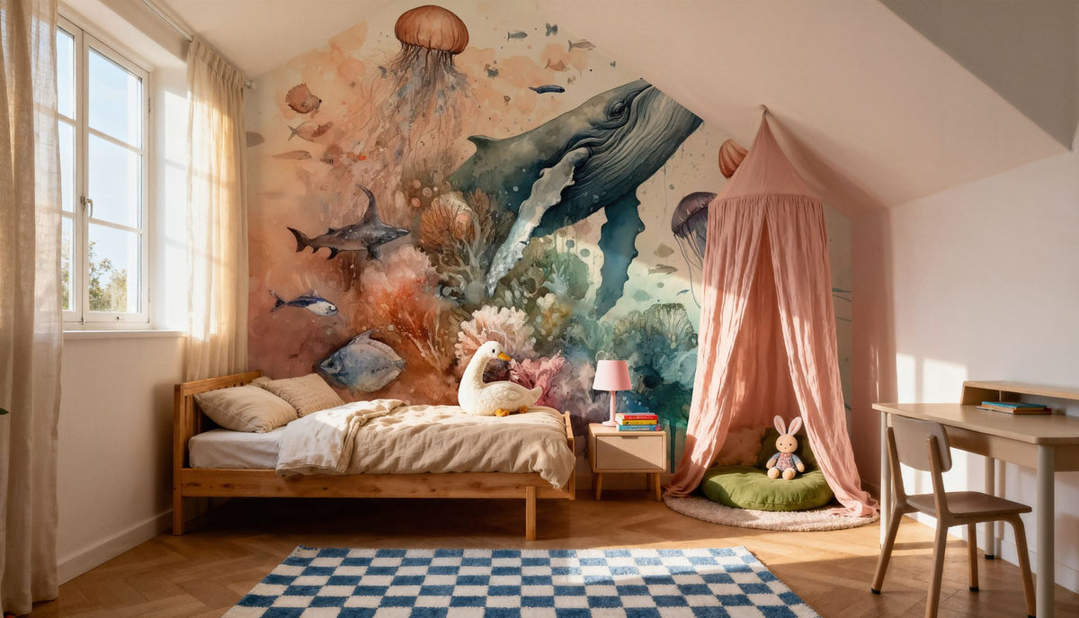 Ocean Whispers Mural Wallpaper - room preview 06