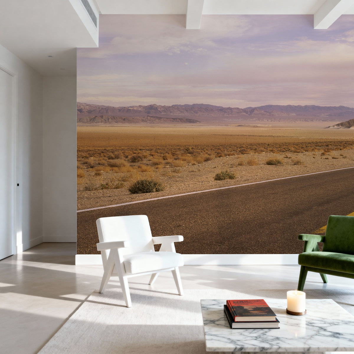Desert Horizon Journey Mural Wallpaper - room preview 06