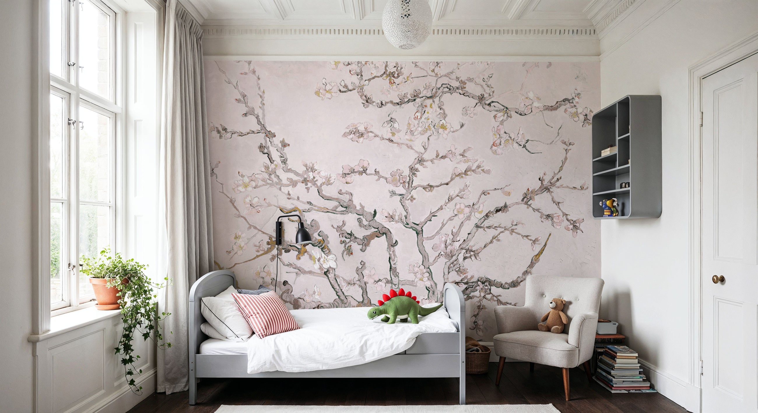 Almond Blossom, Petal Pink Mural Wallpaper