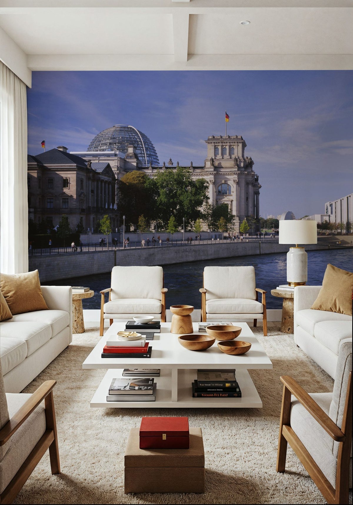 Berlin Riverscape Mural Wallpaper - room preview 06