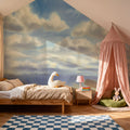 Cloud Drift Mural Wallpaper - room preview 06