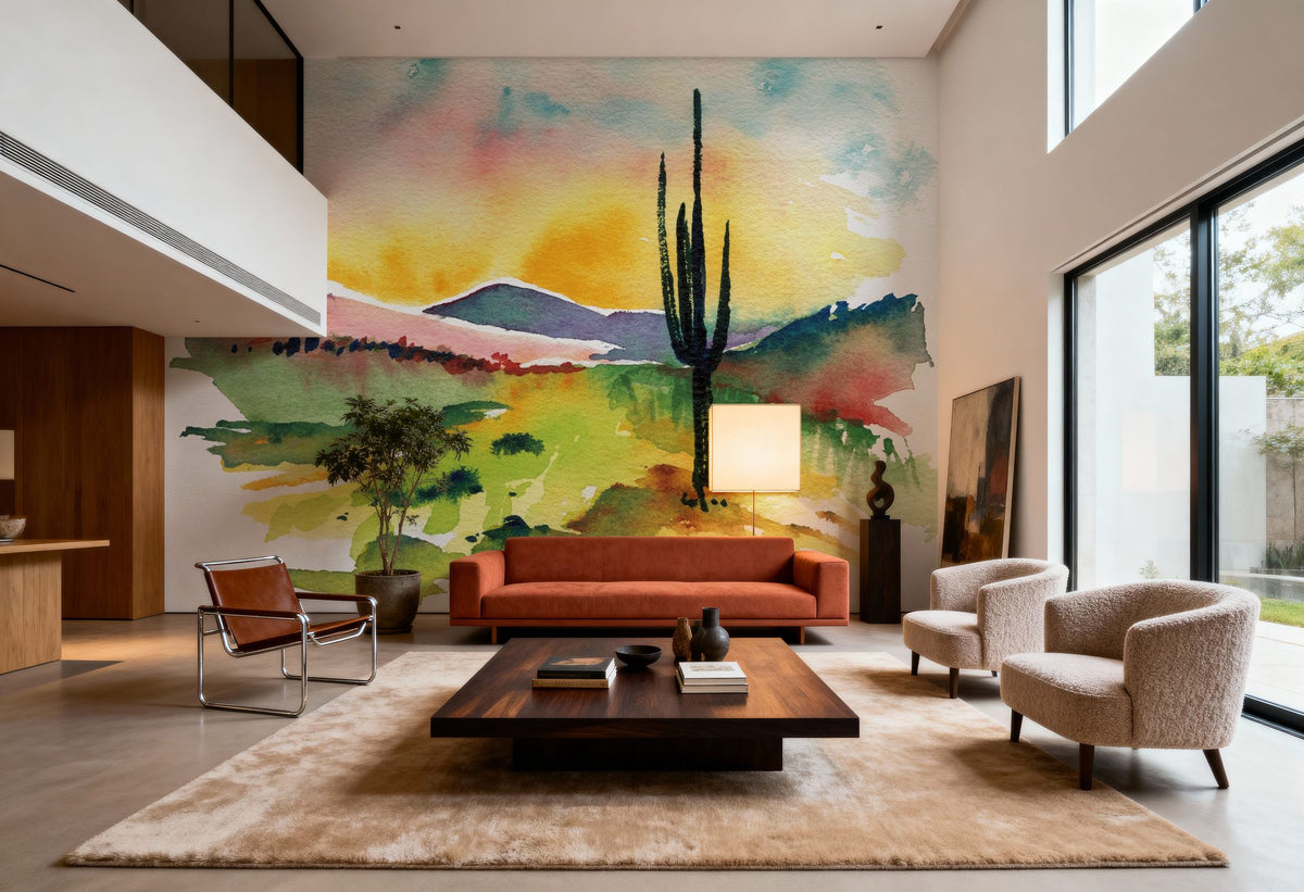 Desert Sunrise Mural Wallpaper - room preview 06