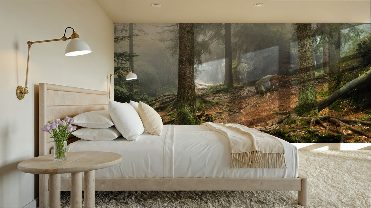 The Bear Trail Mural Wallpaper - room preview 06