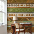 Aztec Stripes Mural Wallpaper - room preview 06