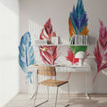 Rainbow Feathers IV Mural Wallpaper - room preview 06