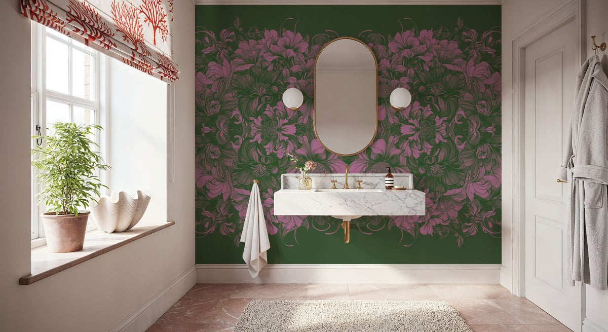 Scandi Flower Ceiling VI Mural Wallpaper - room preview 06