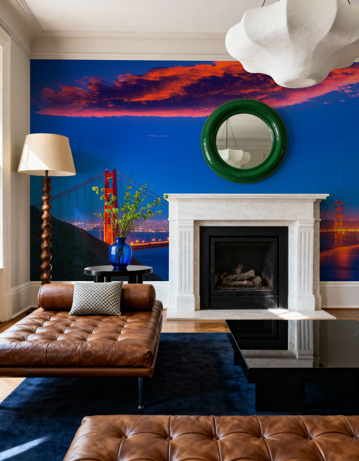 Golden Gate Sunset I Mural Wallpaper - room preview 06