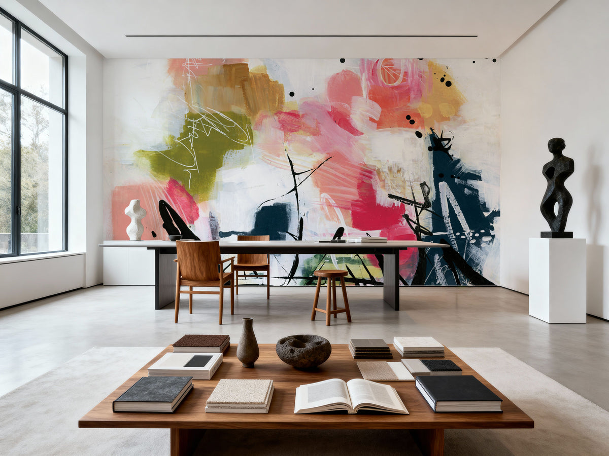 Graffiti Abstract III Mural Wallpaper - room preview 06