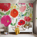 August Flowers Mural Wallpaper - room preview 06