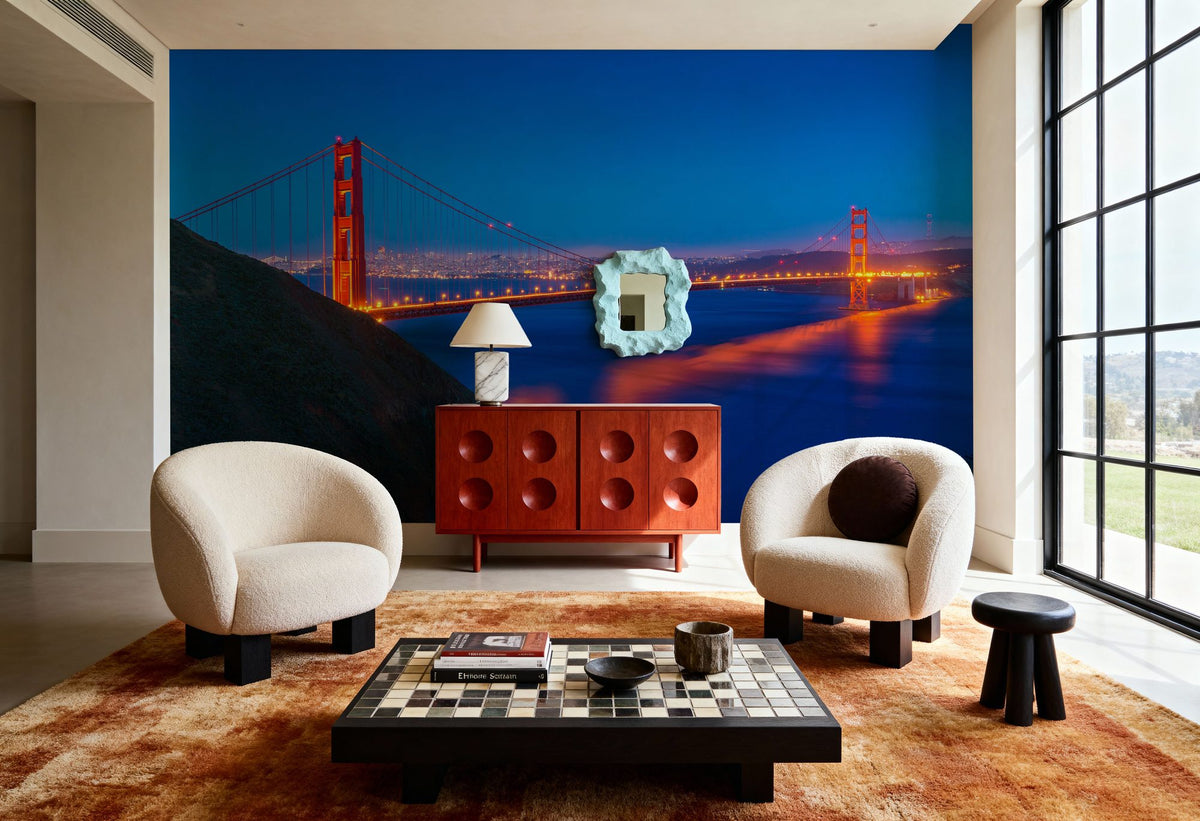 Golden Gate Sunset IV Mural Wallpaper - room preview 06