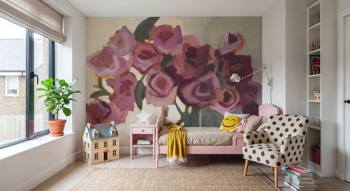 Plum Blooms Mural Wallpaper - room preview 06