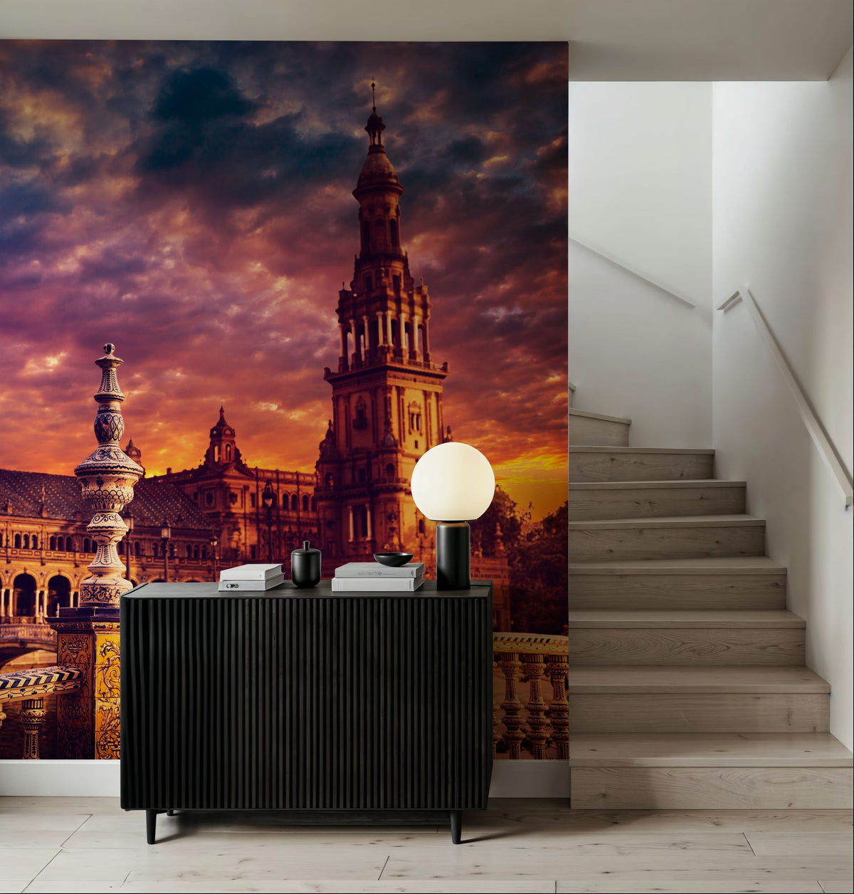Spanish Sunset Mural Wallpaper - room preview 06
