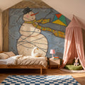 Seasonal Snowman III Mural Wallpaper - room preview 06