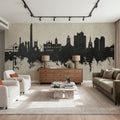 Northampton England Skyline Concrete Mural Wallpaper - room preview 06