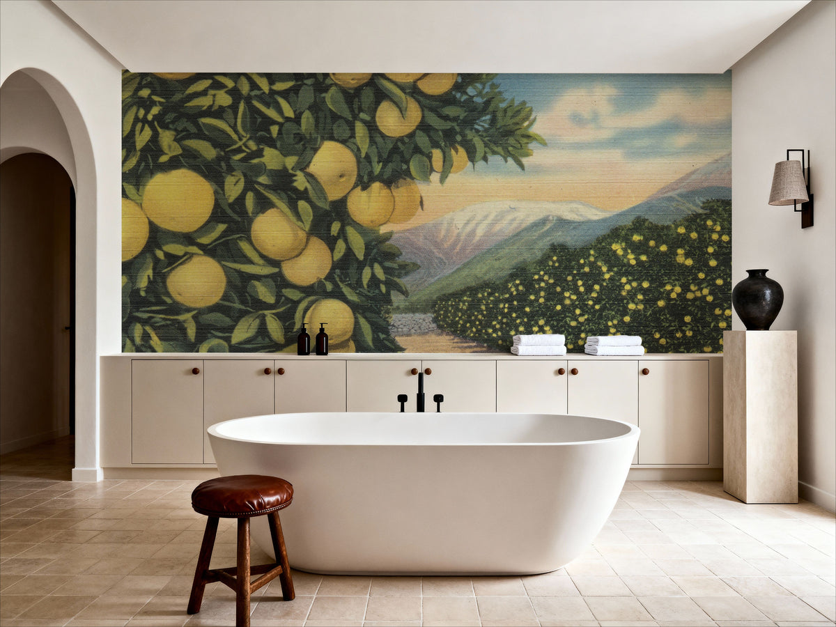 Greetings From Grapefruits Mural Wallpaper - room preview 06