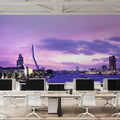 Urban Twilight Bridge Mural Wallpaper - room preview 06