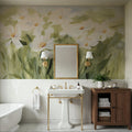 Daisy Meadow Mural Wallpaper - Warm Tone - room preview 06