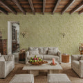Hydrangea, Pistachio Mural Wallpaper - room preview 06