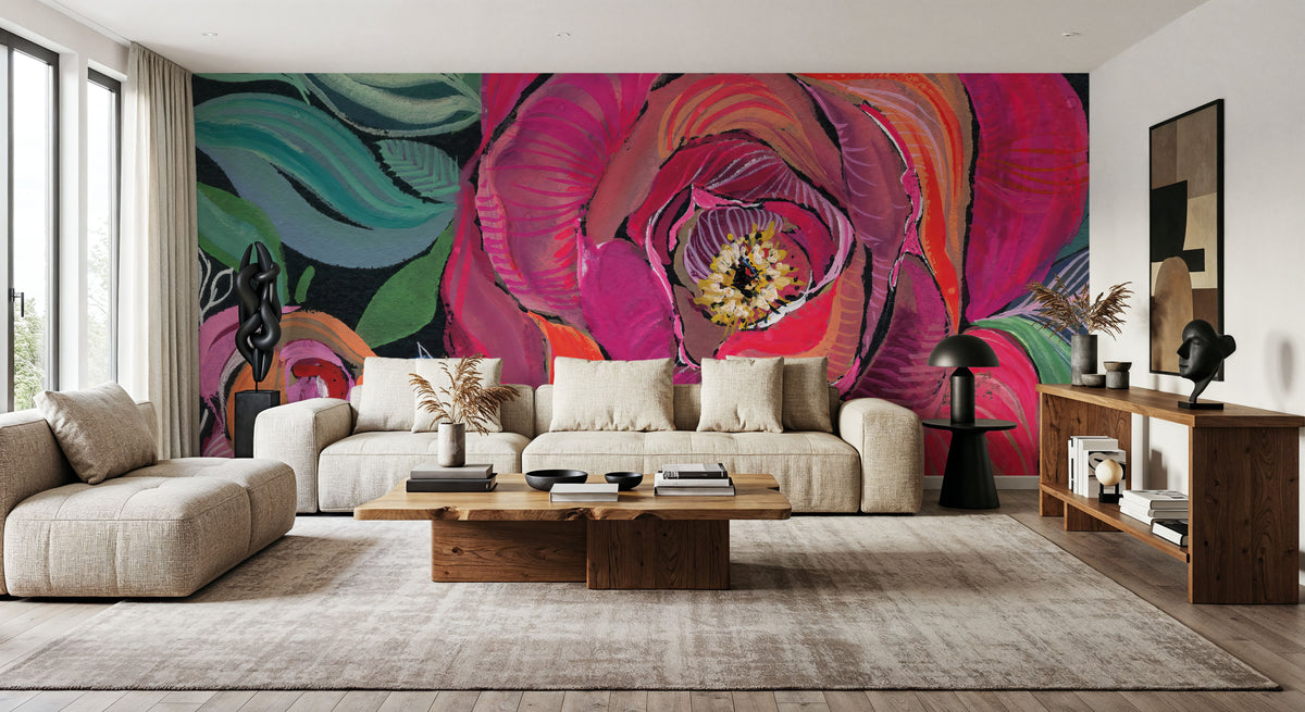 Blooming Boldly Mural Wallpaper - room preview 06