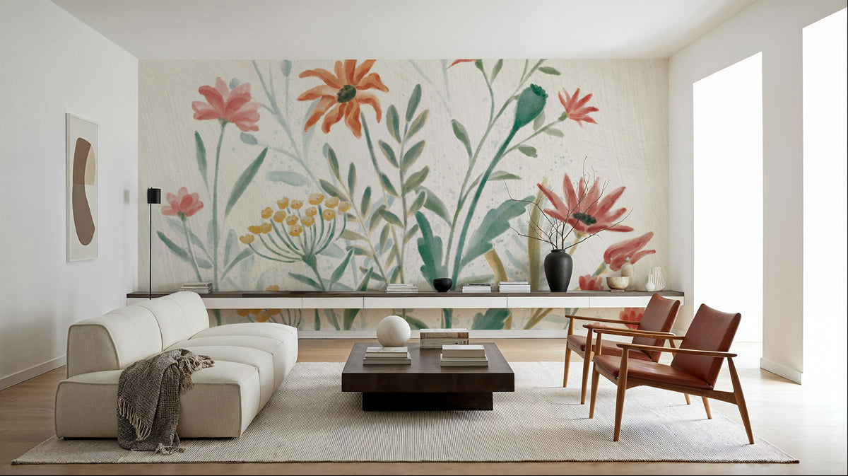 Wildflower in the Wild Mural Wallpaper - room preview 06