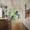 Wild Meadow Blue Mural Wallpaper - room preview 06