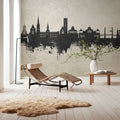 Torquay England Skyline Concrete Mural Wallpaper - room preview 06