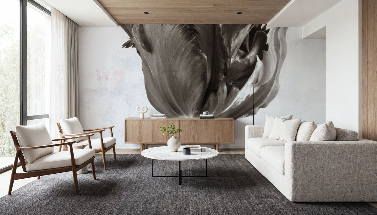 Sepia Tulip I Mural Wallpaper - room preview 06
