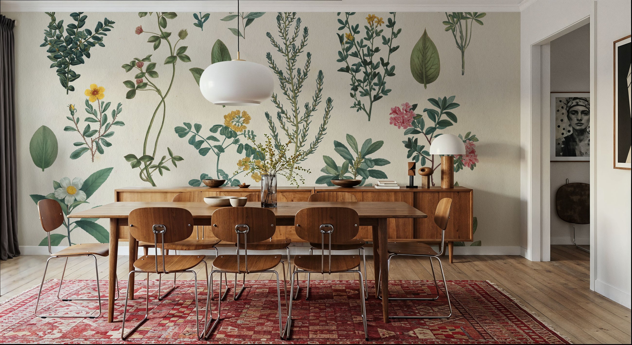 Victorian Garden III Mural Wallpaper