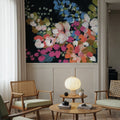 Midnight Floral Mural Wallpaper - room preview 06