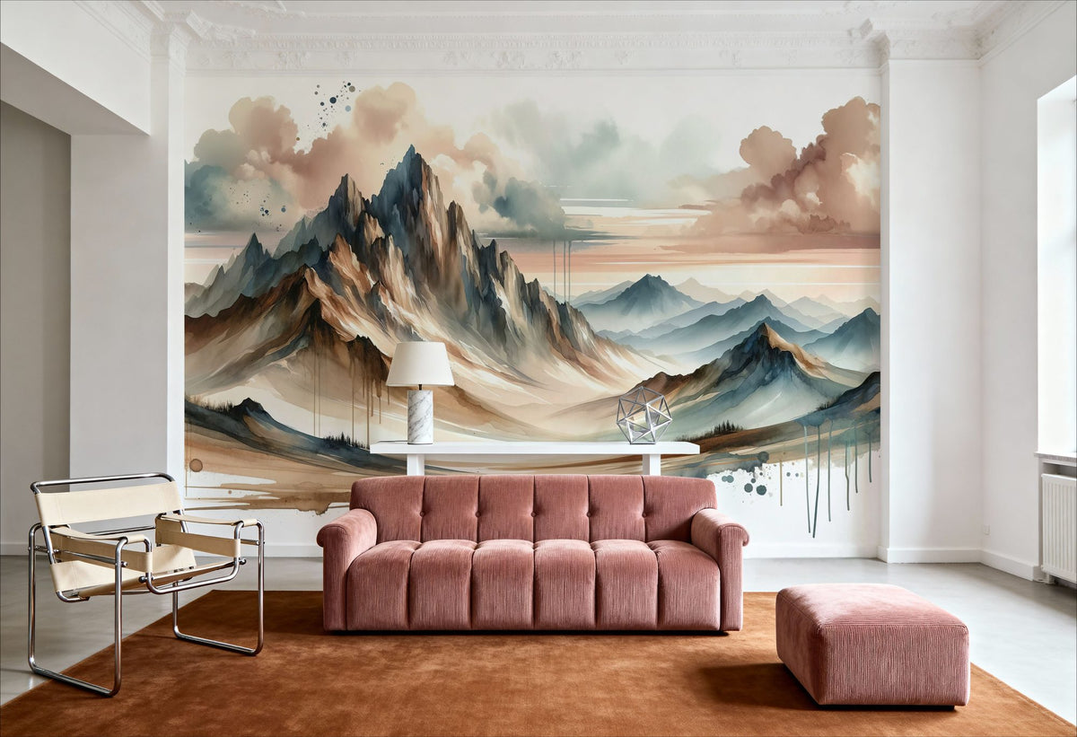 Mountain Majesty Mural Wallpaper - room preview 06